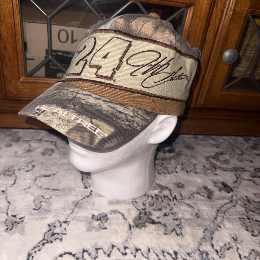 Vintage Jeff Gordon #24 Realtree Racing Camo Hat Snap Back By Chase Y2K‎ NASCAR
